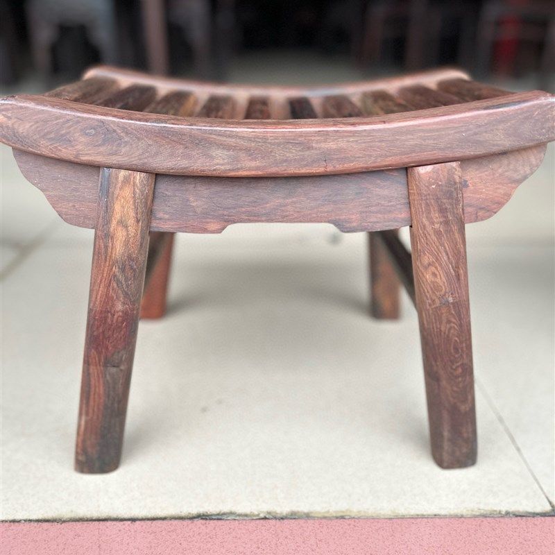 大红酸枝精品古典换鞋凳红木矮凳儿童凳子板凳家用红木凳子马鞍凳,住宅家具,红木椅凳,淘宝优惠券,粉丝福利购,淘宝优惠卷