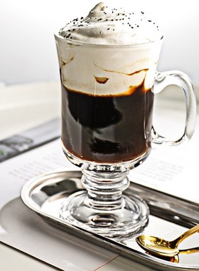 Coffee Mug Glass Cup Receptacle Mug Thermal Cup Drinkware Fr