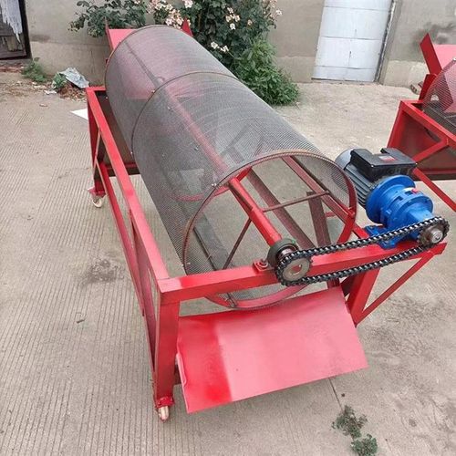 电动震动滚筒筛沙机小型移动式多功能筛选机砂石震动筛沙机