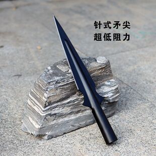 长矛头不锈钢加长柄可拆卸红缨枪扎枪马朔祖鲁锹户外工具