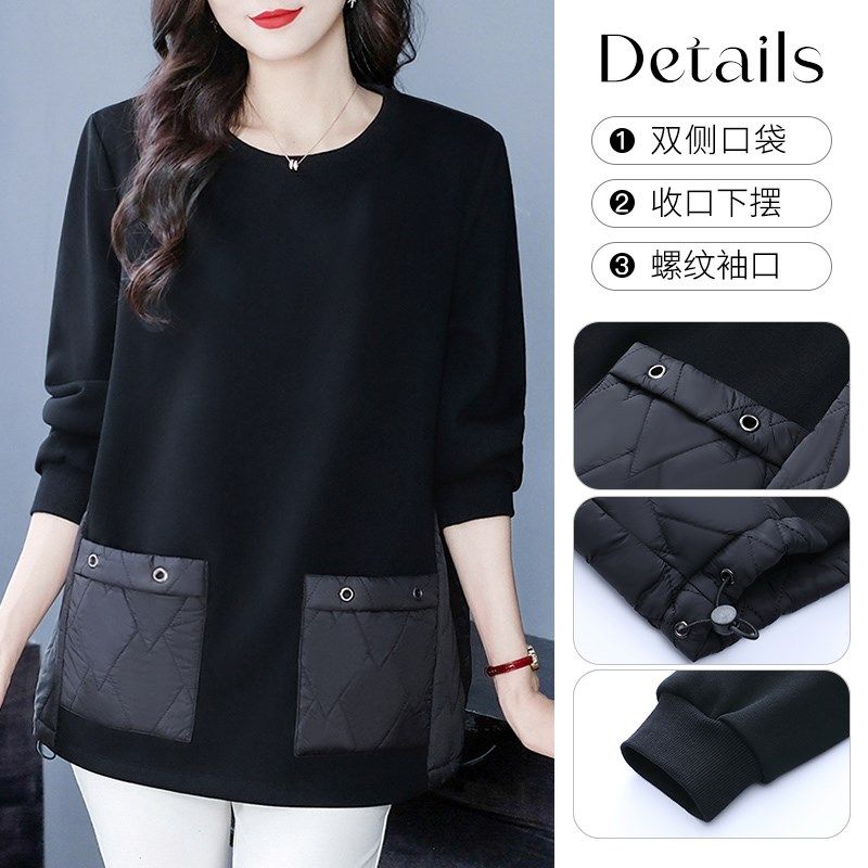 胖mm加绒加厚韩版宽松卫衣棉服中老年人妈妈保暖棉袄百搭上衣外套,女装/女士精品,大码内搭,淘宝优惠券,粉丝福利购,淘宝优惠卷