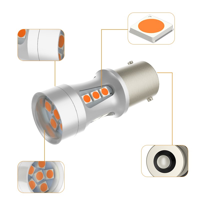 1PCS 1156 BA15S PY21W BA15S P21W LED Lamp T20 7440 W21W 7443