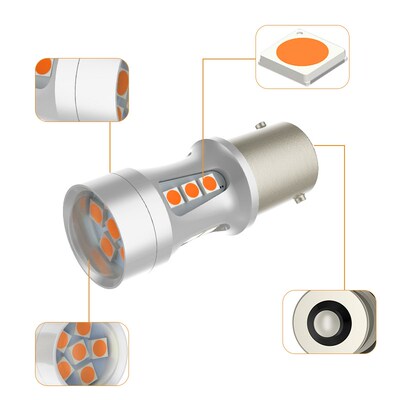 1PCS 1156 BA15S PY21W BA15S P21W LED Lamp T20 7440 W21W 7443