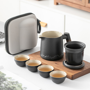 旅行茶具小套装 便携式 户外随身功夫泡茶壶茶杯简易随身露营快客杯