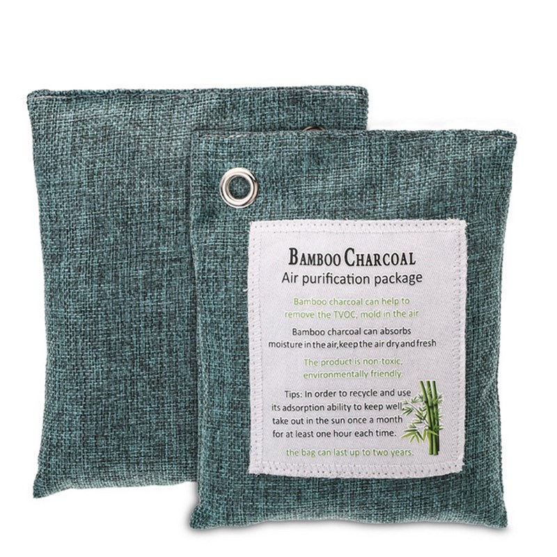 8 Colors Air Purifying Bags Hook Fresh Charcoal Bamboo Bag M