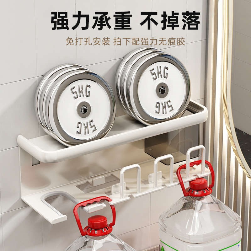 卫生间牙刷吹风机一体置物架牙杯子架子挂架壁挂式2U024新款免打