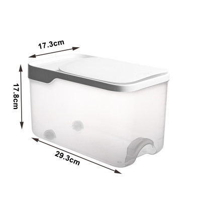 新品Plasteic Rice Bucket Grain Storage Box 5kg Food Storage