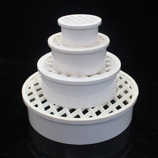 110水管配件大全PVC排水管内插地漏 75 110 160 200直插阳台地漏