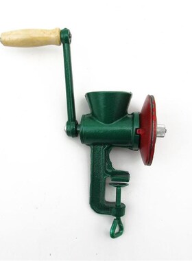 家用手摇铸铁绞磨机手动磨粉机小型粉碎N机磨面机绞肉机研磨器