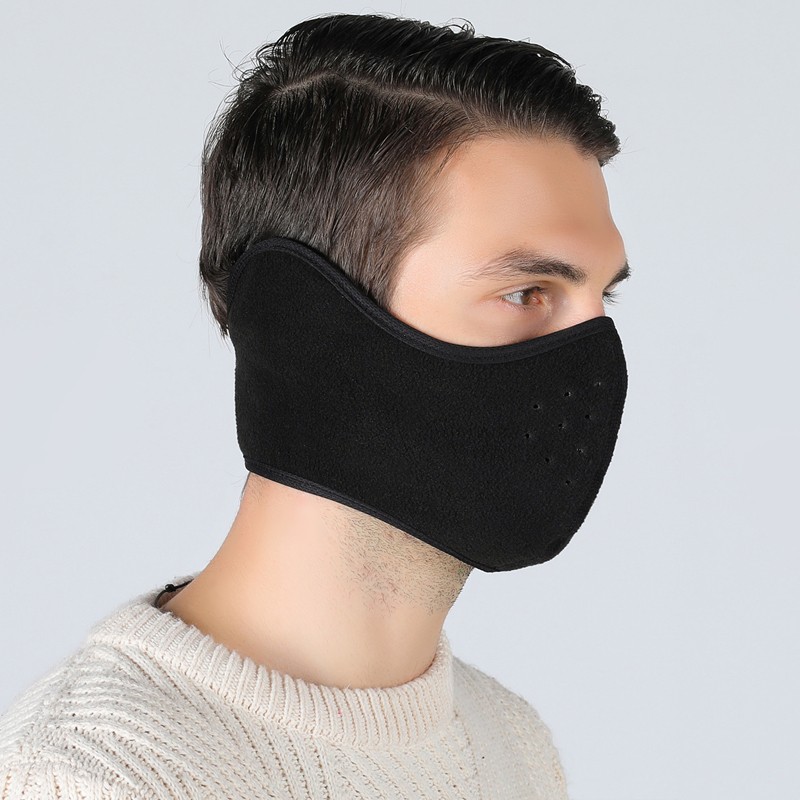 骑行口罩男防风保暖面罩半脸冬季自行车护耳电动车护脸罩骑车装备