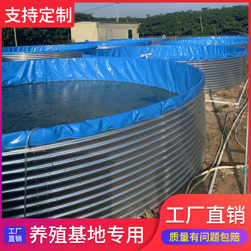 折叠帆布鱼池蓄水池防水布防晒加厚养鱼池塑料大型刀刮布水池布罩 居家日用 防雨布 原图主图