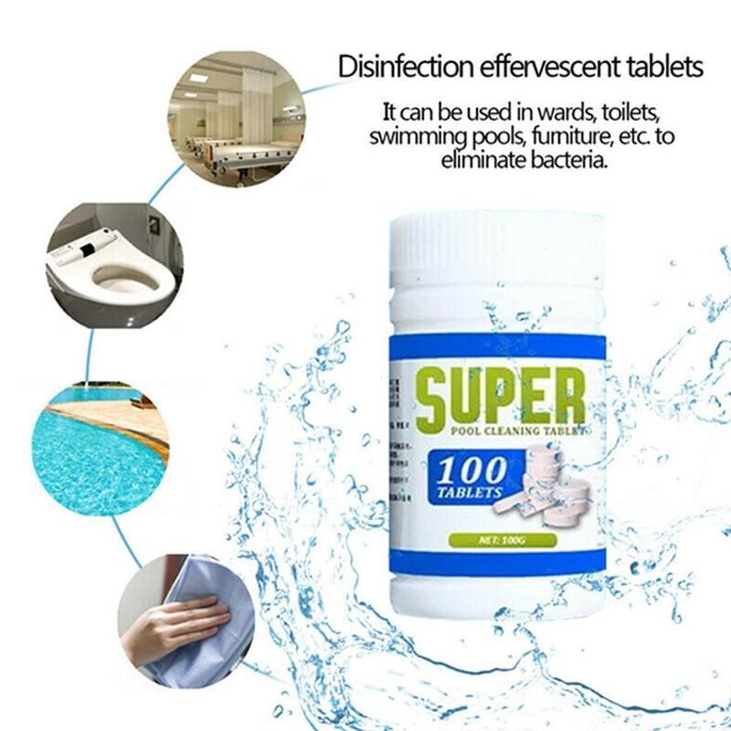 Pool Cleaning Tablet Effervescent Chlorine Tablets Cage Diso