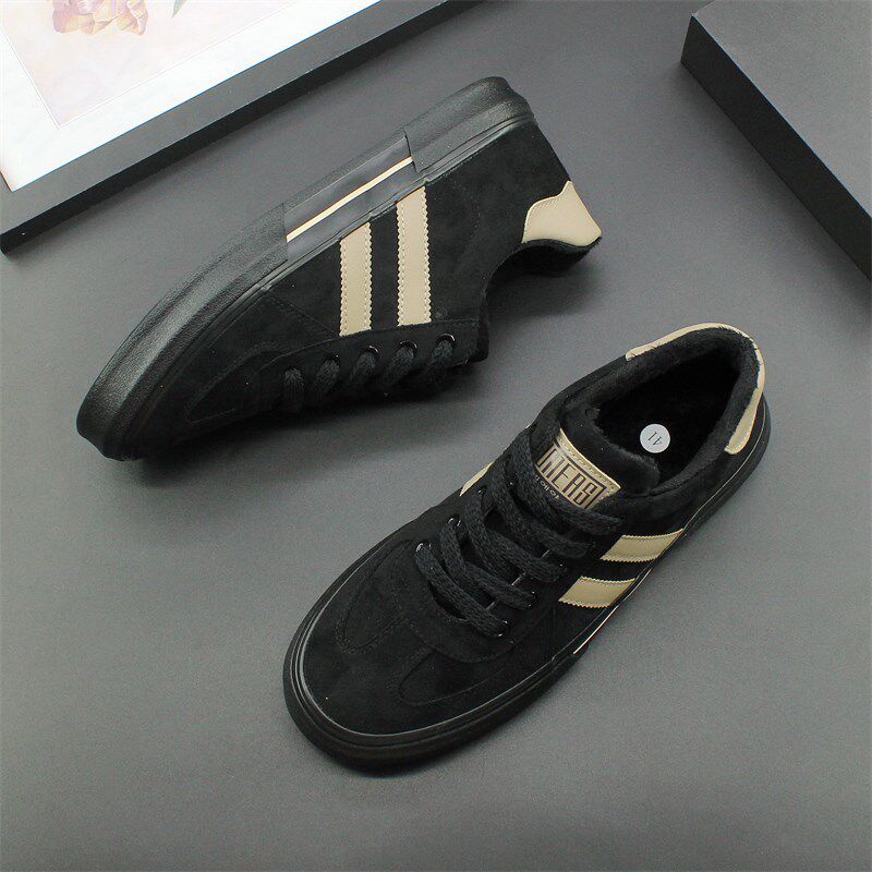 冬季棉鞋2024新款加绒二棉男鞋低帮保暖布鞋子厚底系带休闲鞋男款,流行男鞋,棉鞋,淘宝优惠券,粉丝福利购,淘宝优惠卷