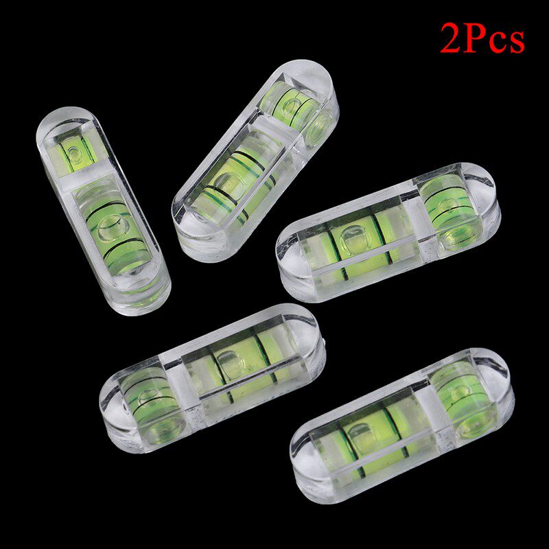2Pcs Mini T-type Bubble Spirit Level Acrylic Measuring Level