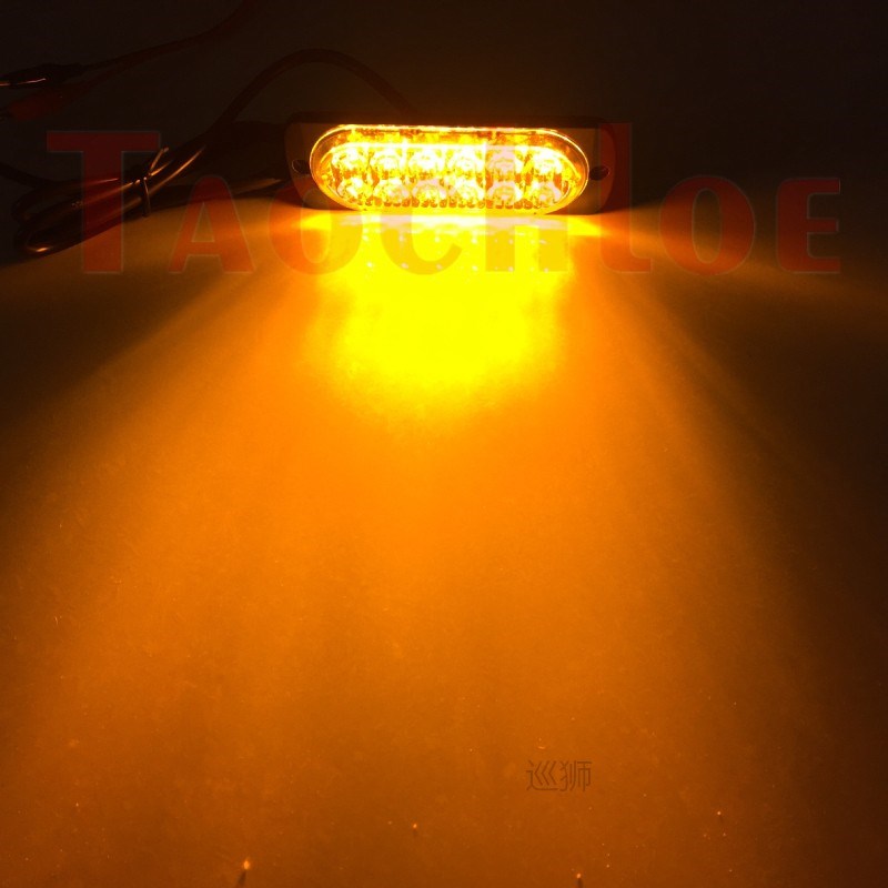 2Pcs 12V 24V Stroboscopes For Auto Police Flasher Motorcycle