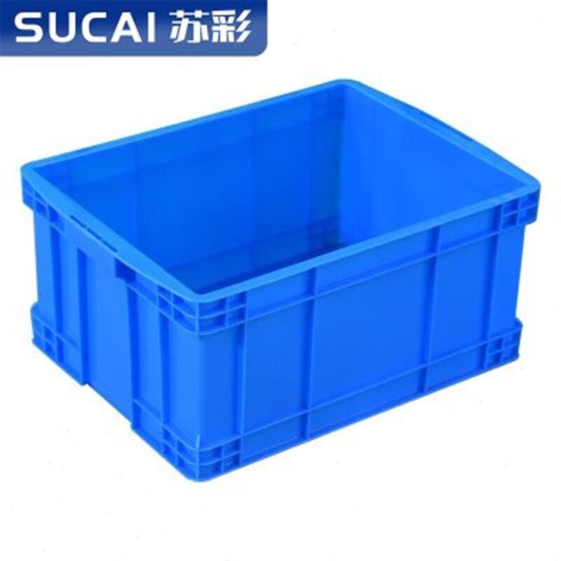 苏彩塑料周转箱长方形加厚胶框大号工业整理箱中转物流筐可加盖子