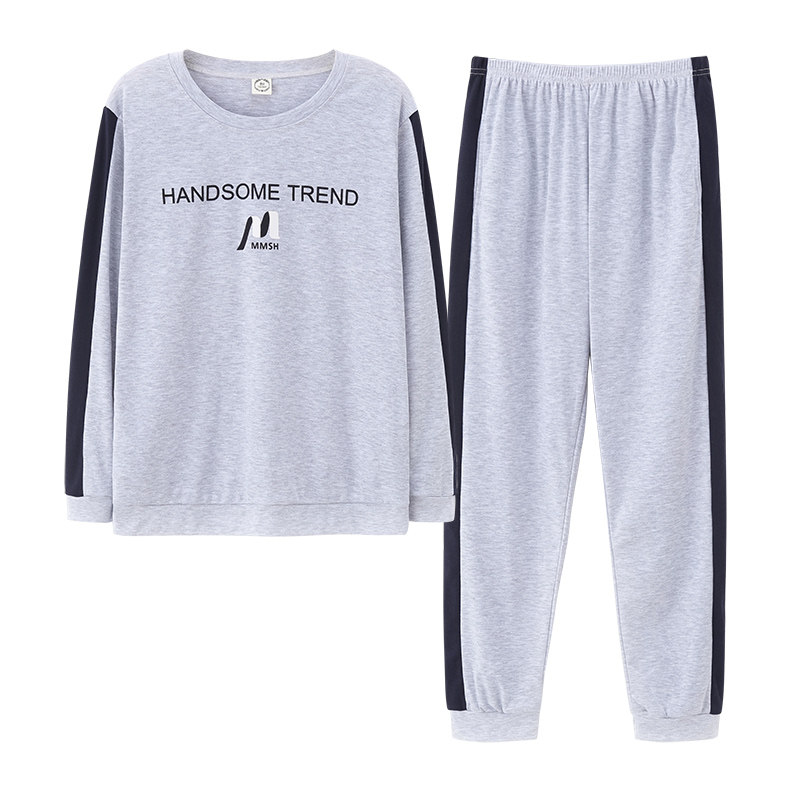 睡衣男秋季长袖套头圆领运动休闲可外穿全棉加大码家居服套装,女士内衣/男士内衣/家居服,睡衣/家居服套装,淘宝优惠券,粉丝福利购,淘宝优惠卷