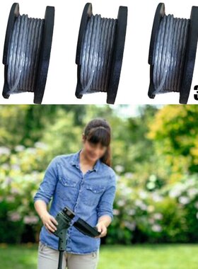 现货3 Pack Triimmer Spool Line Edger Replacement Spool For B