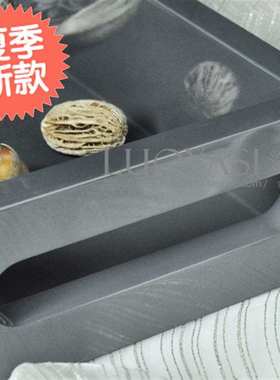 灰色钢琴漆长方形小托盘(高) 茶盘 烤漆 茶盘 木托盘a 板房专用