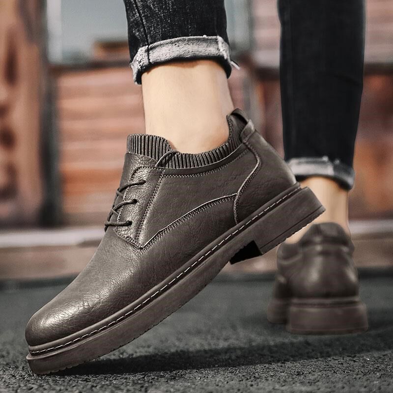 马丁靴男低帮2024马丁鞋子靴子男款英伦风春秋款男鞋加绒男士皮鞋