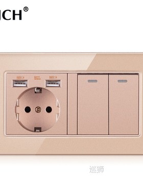 JHJCH eu wall socket with rocker switch, 220v 16a socket wit