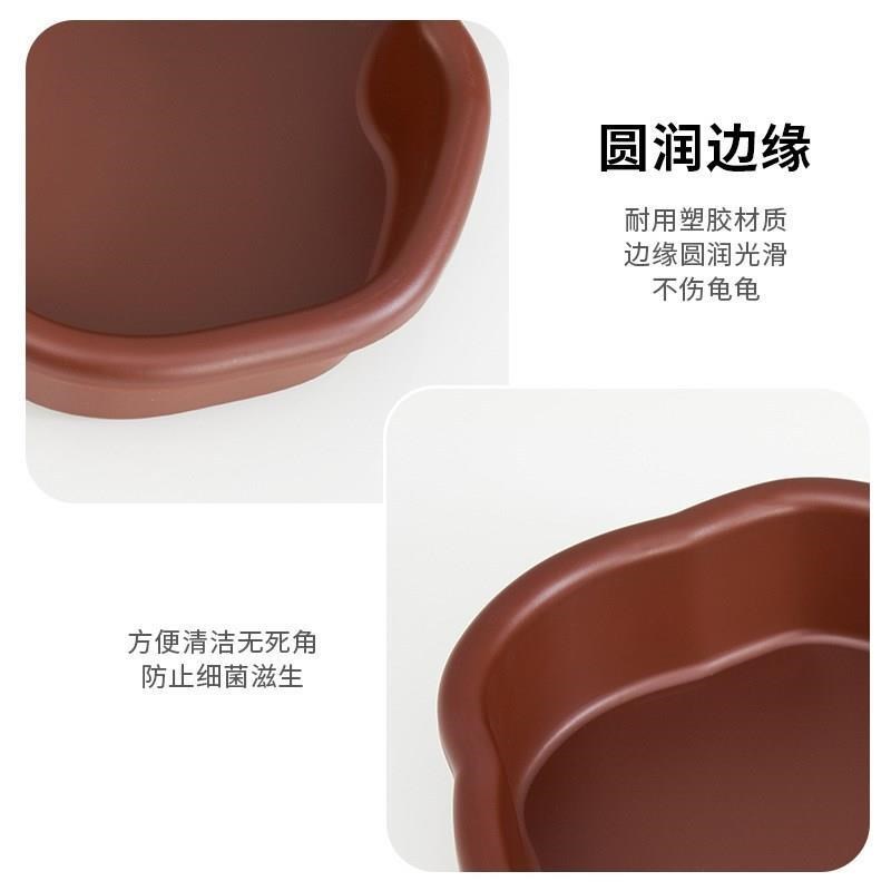 养龟专用盆龟盆水陆两用半水龟饲养箱黄缘龟宠物爬宠造景两用缸