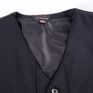 中老年马甲男士春秋薄款西服马甲爸爸装中年休闲背心口袋坎肩外套