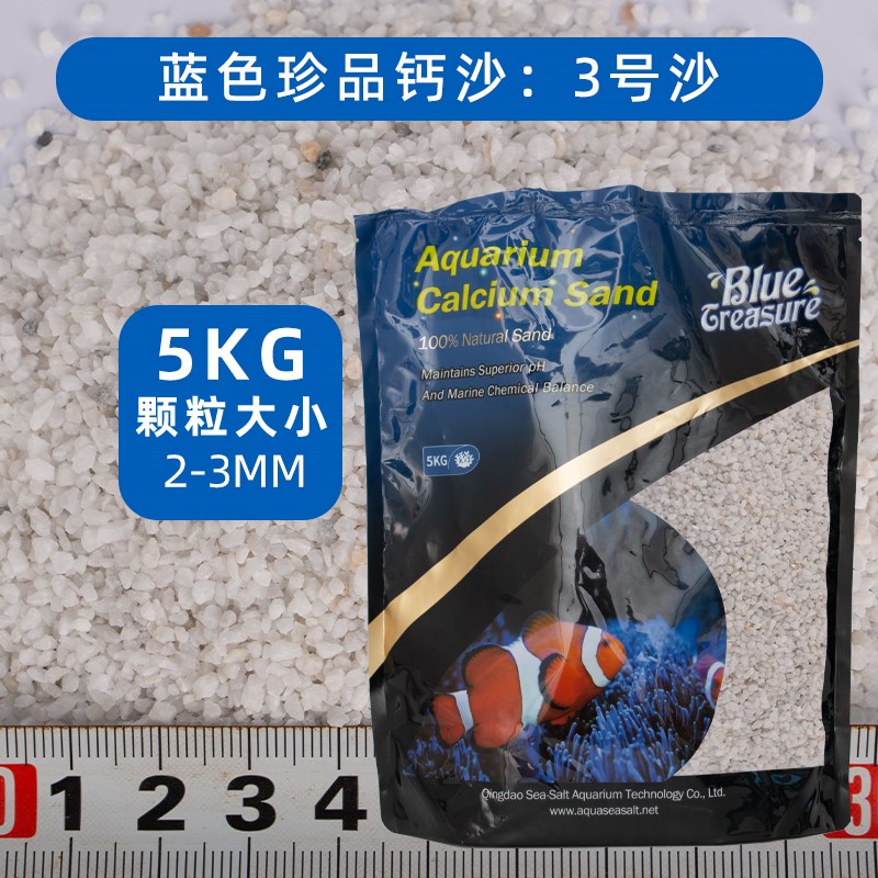 蓝色珍品海缸造景珊瑚沙海沙菲律宾沙子天然鱼缸底砂X海砂珊瑚骨
