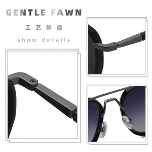 级感渐变墨镜男士开车日夜两用偏光镜驾驶防强光带度数太阳新品