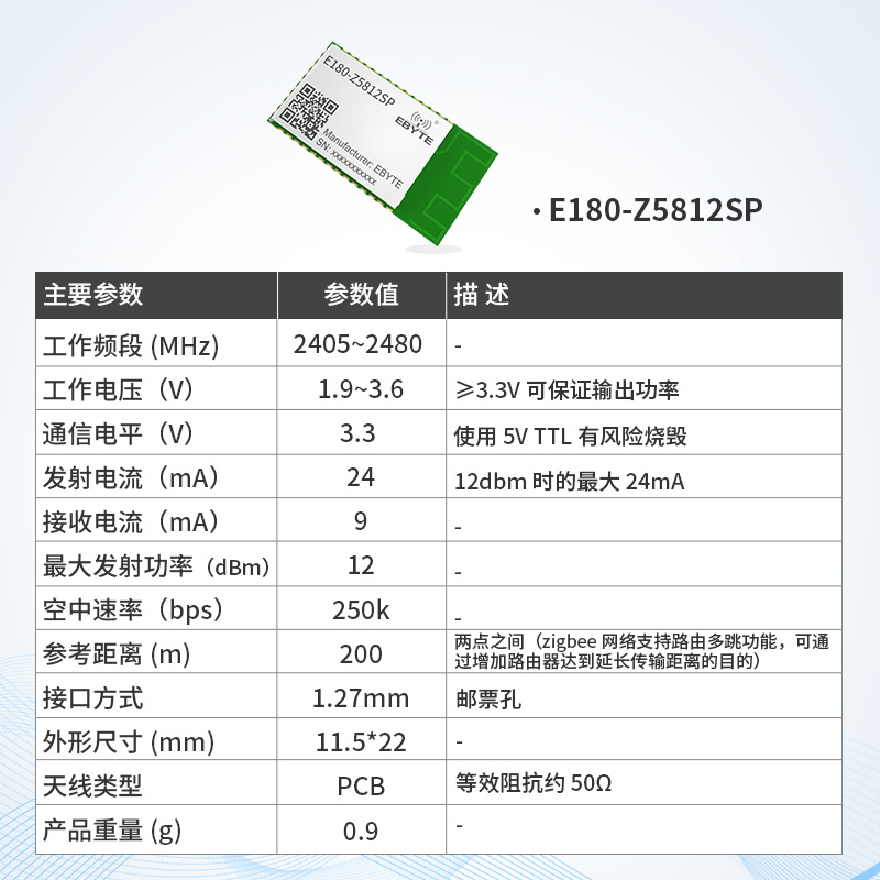 急速发货ZigBee3.0模块EFR32智能家居模块2.4G无线组网透传模块To