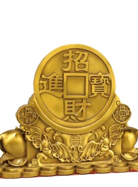 黄铜貔貅吉祥如意貔貅金钱貔貅元宝貔貅家居饰品桌面办公室铜摆件