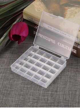 Sewing Thread Bobbin Box Container Boxes Transparent Plastic