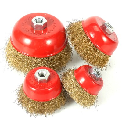 1Pc Bowl- Wire Brush Steel Wire Wheel Electric Drill Grindin