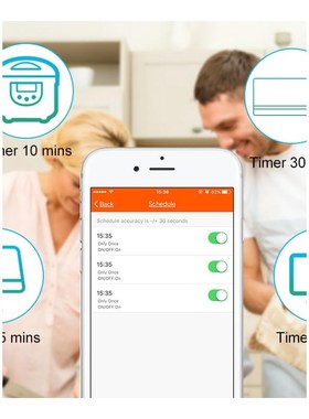 WiFi Smart Power Strip Socket Voice Control Multi- Timer Swi