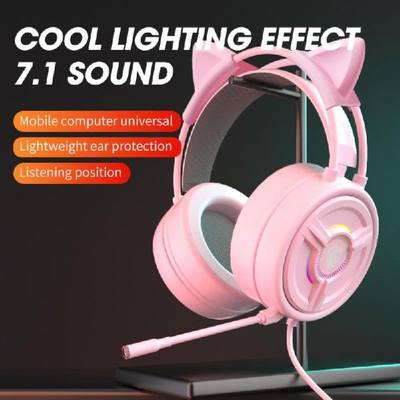 极速1PCS Game Headphones Gaming Headsets Bass Stereo Over-He