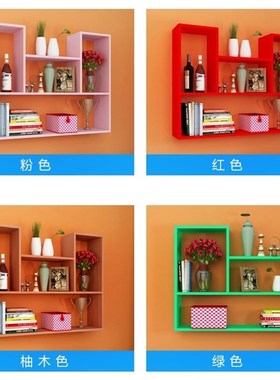 壁橱白色装饰品墙壁挂挂架展示柜B壁挂式墙上挂式理发店挂壁置物