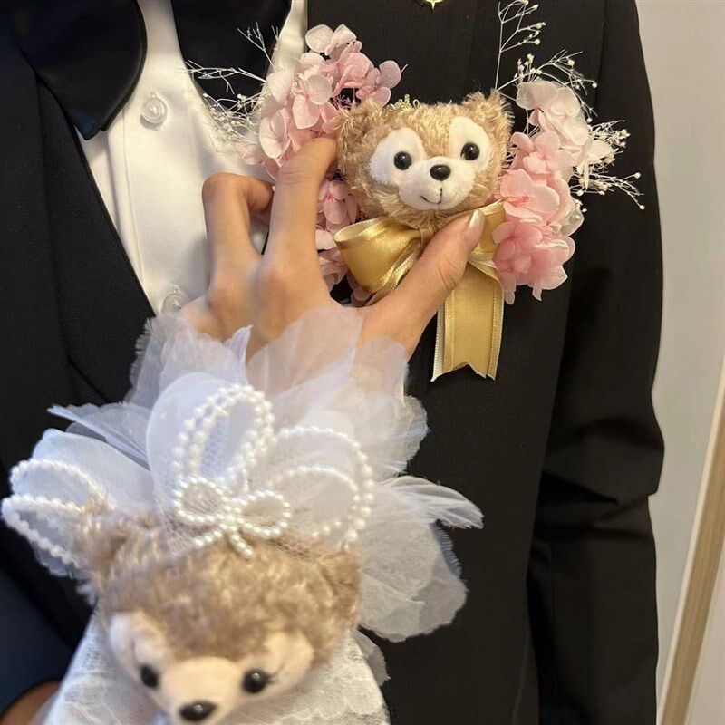婚礼新娘手腕花新郎胸花可爱高级感伴娘姐妹团配饰结婚装饰品好物