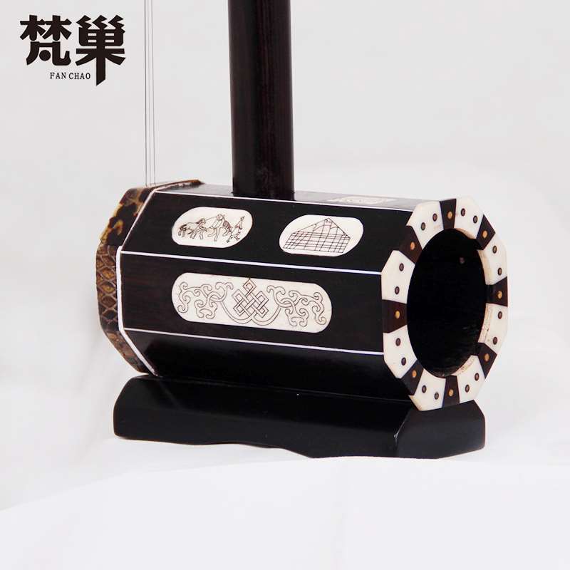 演奏蒙古族民族拉弦 o演奏琴黑檀木材质高音四胡乐器 赠送配件多