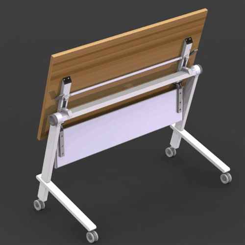 培训桌折叠条桌会议桌可移动学生课桌带轮翻板桌活动桌员工培训台