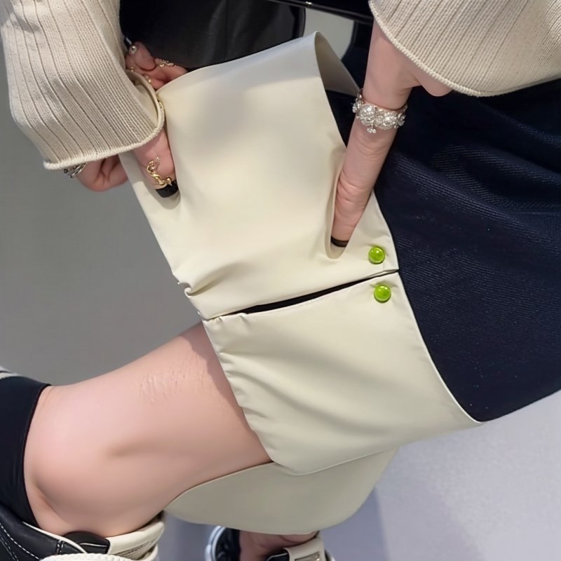 热销2024秋季新款翻边泡菜牛仔裤女大码高腰显瘦胖妹妹卷边九分阔