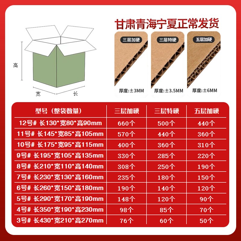 搬家纸箱快递打包箱子打包箱x包装纸盒超硬大号整理箱收纳搬家神