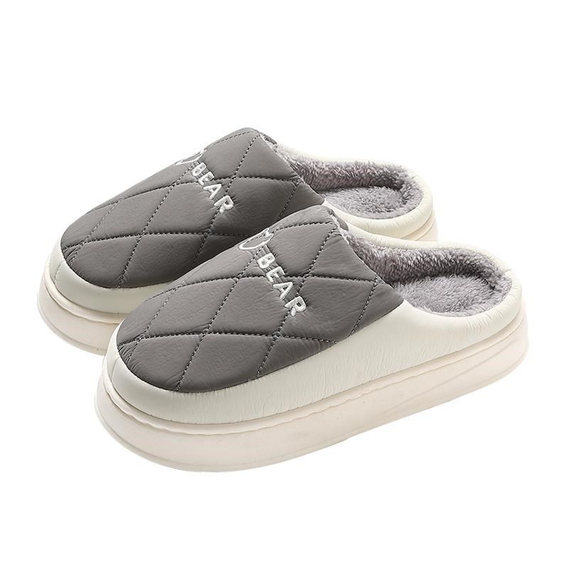 防臭棉拖鞋男士冬季2023新款室内家居保暖防滑羽绒不臭脚拖鞋男款