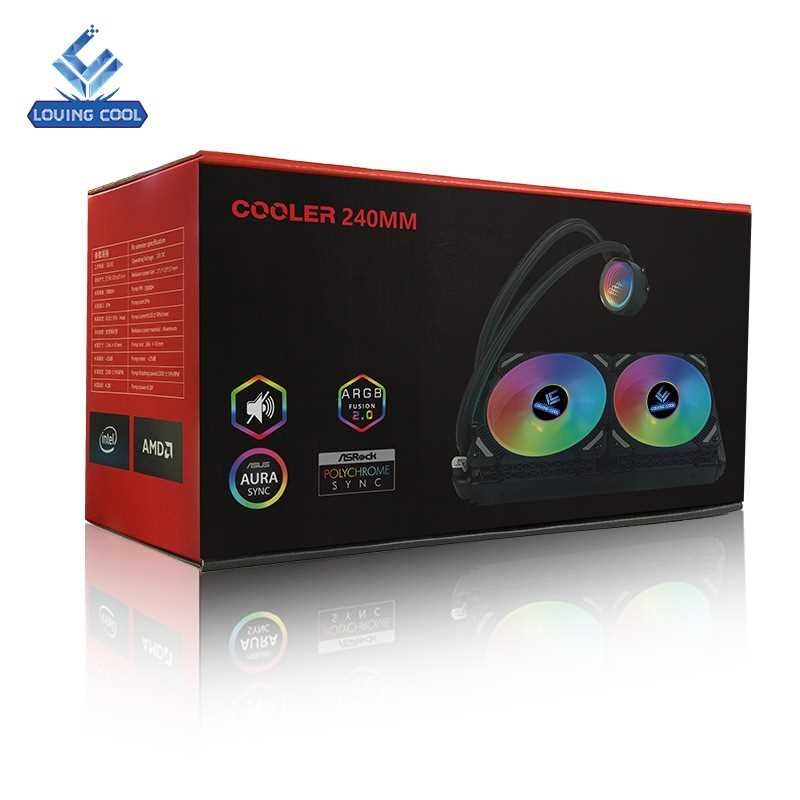 cpu水冷散热器分体式水冷头240水冷机箱电脑风扇12cm