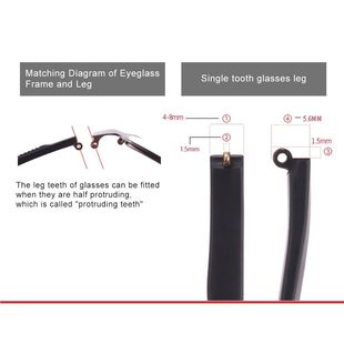 Eyeglasses Temple Tooth 推荐 Arm Pair Universal Single TR90