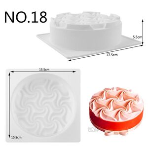 18 Style Silicone Cake Mold Baking Tools For Cakes Mousse Ch