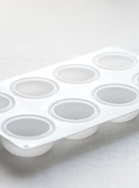 8-hole Round Food Grade Silicone Mold Hand-made Soap Silicon