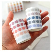 Salt based dot washi tapes die cut washi tape decorative DIY