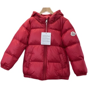 儿童冬装男童女童宝宝加厚w短款羽绒服面包服红色黑色小孩外套