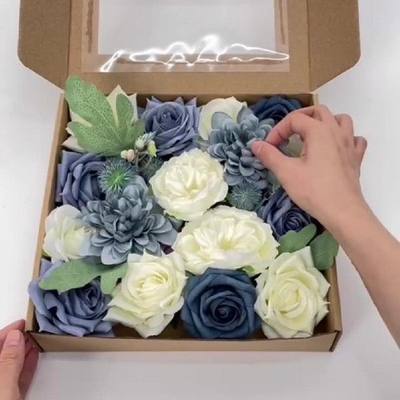 速发Decorative 6 Colors Handmade Stylish Artificial Rose