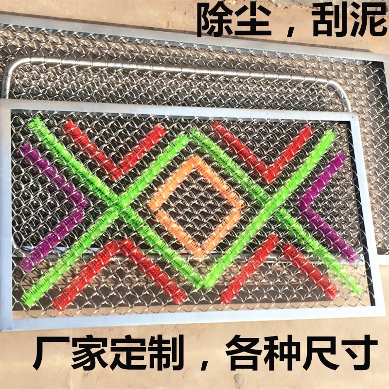 现货钢丝b垫地垫门垫加粗不锈钢丝网楼道除尘刮泥家用入户铁丝网